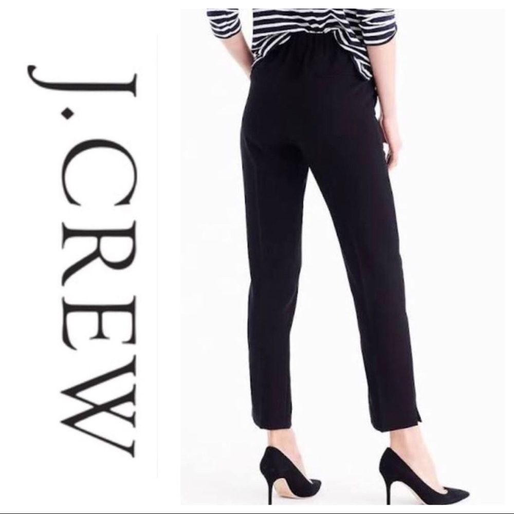 J. Crew Navy Ankle Pant Stretch City Fit. Sz 2